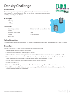 Density Challenge - Flinn Scientific