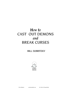 How to CAST OUT DEMONS and BREAK CURSES