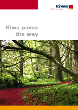 Kiwa paves the way