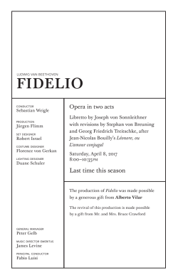 April 8 - Metropolitan Opera