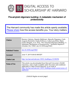 Pre-amyloid oligomers budding: A metastatic mechanism of