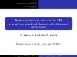 Gamma-hadron discrimination in EAS