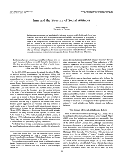 Isms and the Structure of Social Attitudes