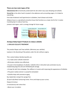 There are two main types of fat: Annique Body Expert Products to