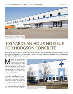 100 yards an hour no issue for hodgson concrete