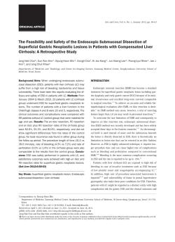 The Feasibility and Safety of the Endoscopic