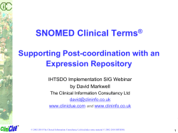 SNOMED Clinical Terms® Implementation Course (abbreviated one