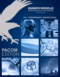 2016-2017 PACOM Catalog - Embry-Riddle Aeronautical University