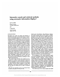 Interactive search and retrieval methods using automatic information