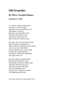 Old Ironsides By Oliver Wendell Holmes
