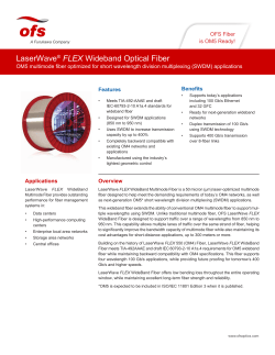 LaserWave&reg; FLEX Wideband Optical Fiber