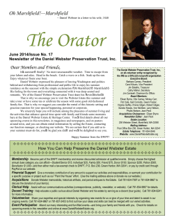 Oh Marshfield! - Daniel Webster Estate