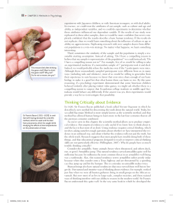 Thinking Critically about Evidence
