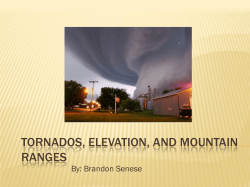 Tornadoes and Elevation