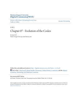 Chapter 07 - Evolution of the Codex