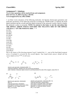 Chem1000A Spring 2005 Assignment 5