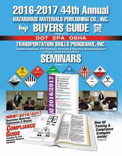 Buyers Guide - Transportation Skills Programs
