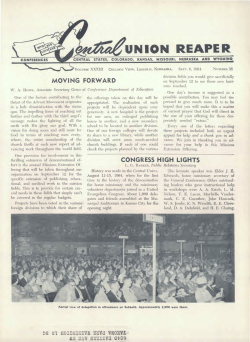 Central Union Reaper for 1964