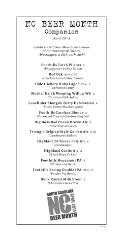 nc beer month