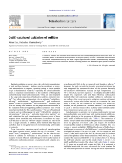Cu(II)-catalyzed oxidation of sulfides