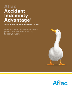 Aflac Accident Indemnity Advantage&reg; 24-HOUR ACCIDENT