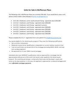 Units for Sale in McPherson Place