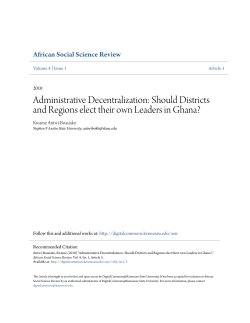 Administrative Decentralization - Digital Commons @ Kennesaw State