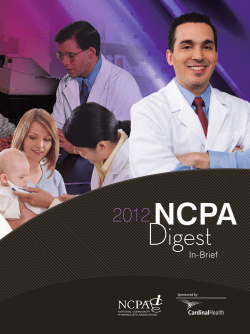 In-Brief - National Community Pharmacists Association