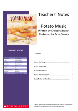 Teachers` Notes Potato Music