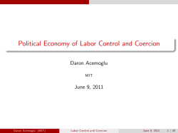 Political Economy of Labor Control and Coercion