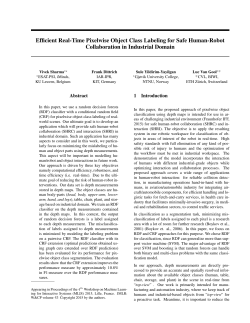 Efficient Real-Time Pixelwise Object Class Labeling for Safe Human
