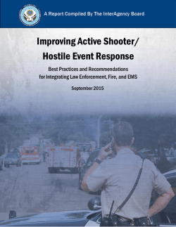 Improving Active Shooter/ Hostile Event Response