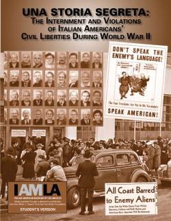 una storia segreta - Italian American Museum of Los Angeles
