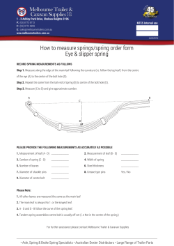 How to Measure Springs / order form.