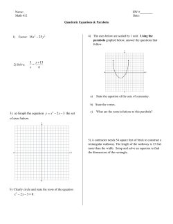 16 25 x y - 3) a) Graph the equation 2 3 y x x = -