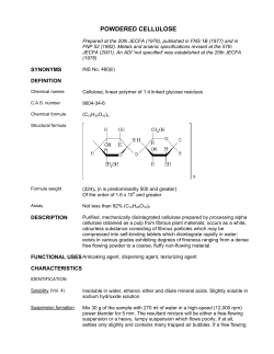 POWDERED CELLULOSE