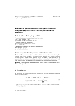 Existence of positive solutions for singular fractional differential