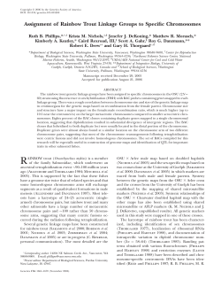 Assignment of Rainbow Trout Linkage Groups to