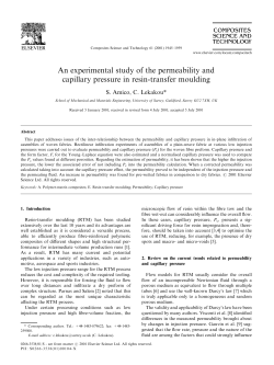 An experimental study of the permeability and capillary