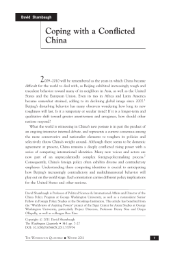 Coping with a Conflicted China