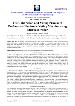 The Calibration and Voting Process of Preferential