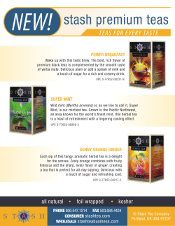NEW! stash premium teas
