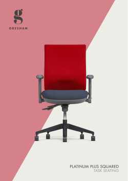 PLATINUM PLUS SQUARED TASK SEATING