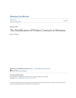 - The Scholarly Forum @ Montana Law