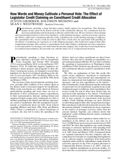 How Words and Money Cultivate a Personal Vote: The Effect of