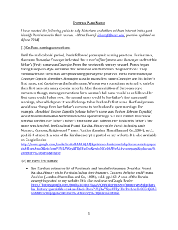 Spotting Parsi Names