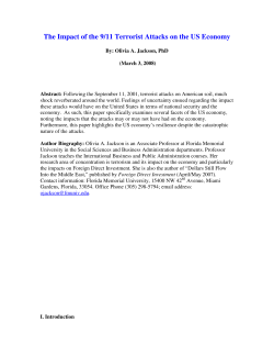 The Impact of the 9/11 Terrorist Attacks on the US Economy