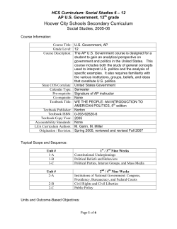 HCS Secondary Curriculum Document