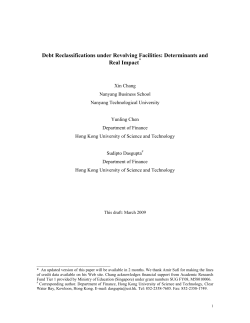 Debt Reclassifications under Revolving Facilities