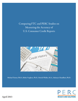 Comparing FTC and PERC Studies on Measuring the Accuracy of
